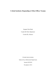 Critical Incidents: Responding to Police Officer Trauma