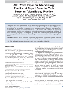 ACR White Paper on Teleradiology Practice