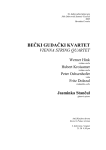 Antonín Dvořák: Čempresi za gudački kvartet, op. 97