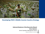 Developing IFAD`s middle income country strategy