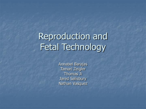 Reproduction and Fetal Technology