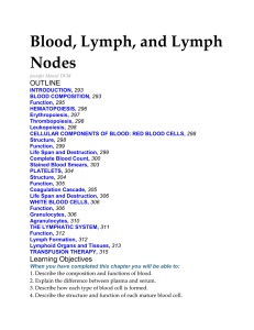 Blood, Lymph, and Lymph Nodes