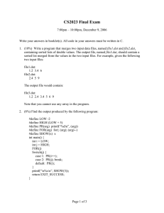 CS2023 Final Exam