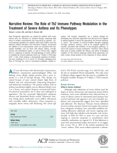 Narrative Review: The Role of Th2 Immune Pathway Modulation in