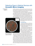 Detecting Flaws in Medical Devices with Acoustic