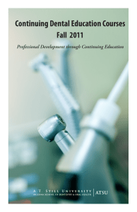 Continuing Dental Education Courses