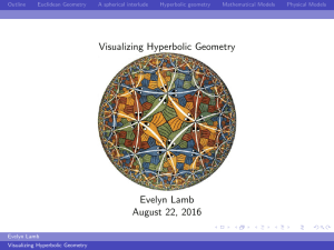 Visualizing Hyperbolic Geometry