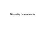 Čím je diverzita determinována