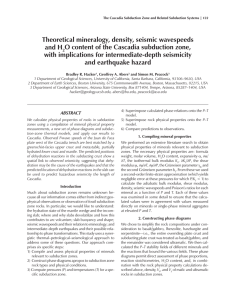 Theoretical mineralogy, density, seismic wave speeds, and H2O