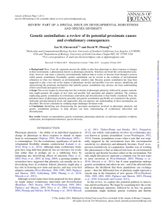 Genetic assimilation: a review of its potential proximate causes and