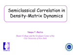 Semiclassical Correlation in Density