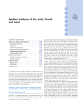 Applied anatomy of the wrist, thumb and hand