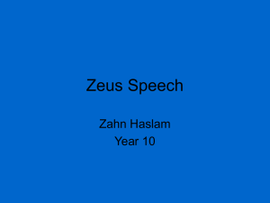 Zeus Speech