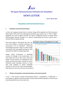 Population and Environmental Issues