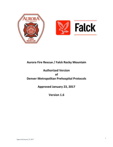 Aurora Fire Rescue Prehospital Protocols