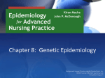Chapter 8: Genetic Epidemiology
