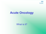 Acute Oncology - Northern England Clinical Networks