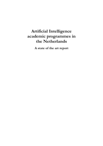 Artificial Intelligence academic programmes in the Netherlands