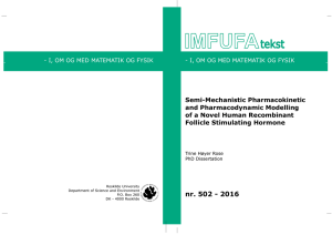 nr. 502 - 2016 Semi-Mechanistic Pharmacokinetic and