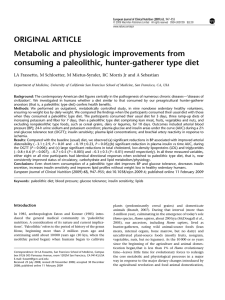Metabolic and physiologic improvements from consuming