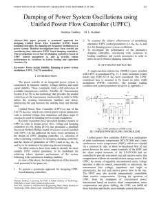 Damping of Power System Oscillations using Unified Power Flow