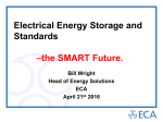 Electrical Energy Storage and Standards –the SMART Future.