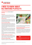 I need to know about HLA matched platelets