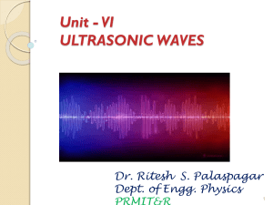 Ultrasonics - Mitra.ac.in
