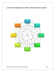 A GPS for Families of and Individuals with Disabilities