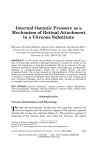 Internal Osmotic Pressure as a Mechanism of Retinal Attachment in