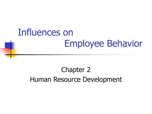 Model of Employee Behavior