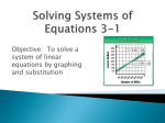 Solving Systems of Equations by Graphing PowerPoint