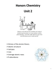 Unit 2 Atomic Theories and Structures Packet