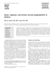 Acute, subacute, and chronic cervical lymphadenitis in children
