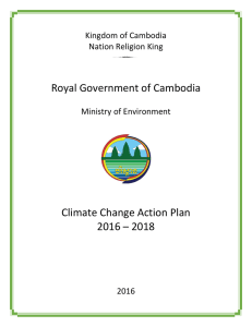 Royal Government of Cambodia Climate Change