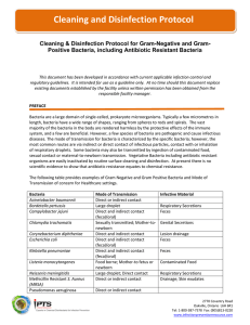 Cleaning and Disinfection Protocol