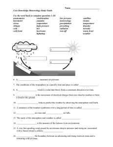 Meteorology Study Guide