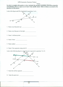 GPS Geometry Summer Packet Name