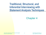 Traditional, Structural, and Inferential Interviewing with Statement