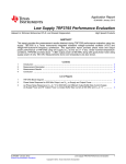 Low supply TRF3765 performance evaluation