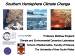 Southern Hemisphere Climate Change Professor Matthew
