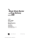 The Blood–Brain Barrier and Drug Delivery to the