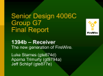 Senior Design 4006C Group G7 Final Report