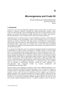 Microorganisms and Crude Oil