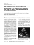 Bronchogenic Cyst with Extrinsic Pulmonary Vein and Left Atrial