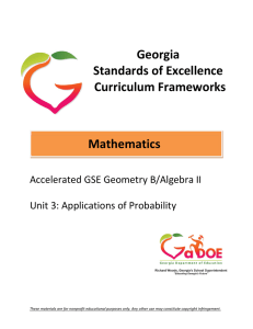 Unit 3 - Georgia Standards