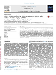 Clutter elimination for deep clinical optoacoustic imaging using