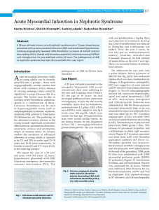 Acute Myocardial Infarction in Nephrotic Syndrome