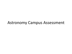 Astronomy Campus Assessment