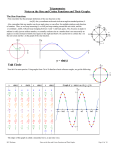 Trigonometry Notes on the Sine and Cosine Functions and Their